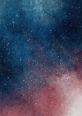 Night Sky Watercolor
