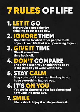 7 rules of life