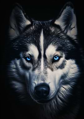 portrait of a husky