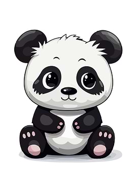 Baby Panda Illustration