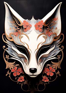 Kitsune Fox Mask Animals