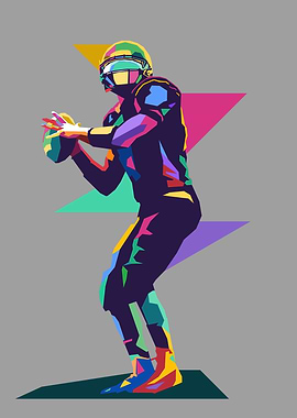 American Football Pop Art