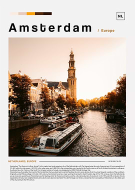 Amsterdam poster landscape
