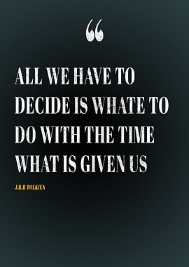 JRR Tolkien Quote