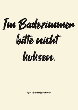 Funny Bathroom Poster