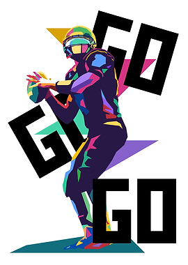 American Football Pop Art