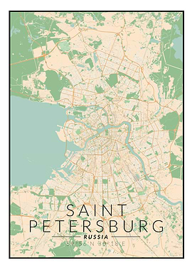 St Petersburg Map
