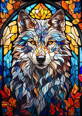 Abstract wolf