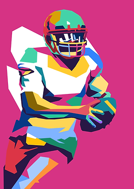 American Football Pop Art