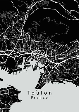 Toulon France City Map