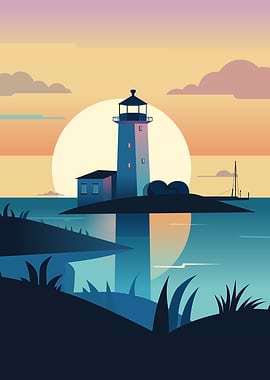 Lighthouse Illustration