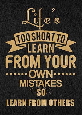 So learn from others