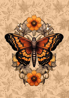 Adorned Monarch Butterfly