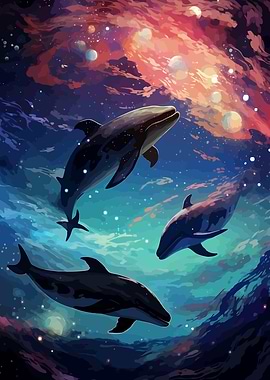 School of Space Whale