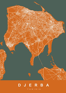 MAP DJERBA TUNISIA