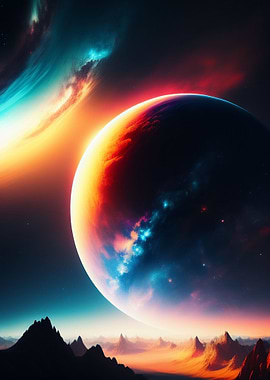 Futuristic Fantasy Planet