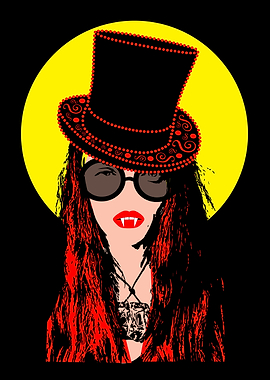 Dracula girl with sunglass