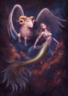 Aries Mermaid Zodiac