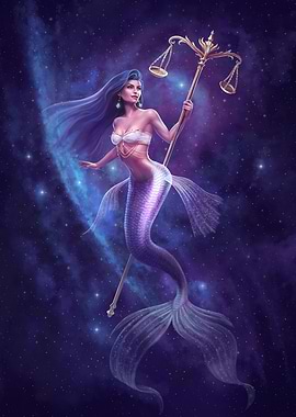 Libra Mermaid Zodiac