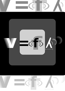 V is f x wavelength Poster