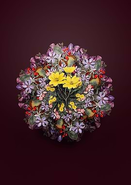 Golden Coreopsis Wreath