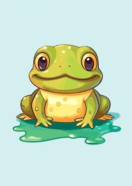 frog cute animal
