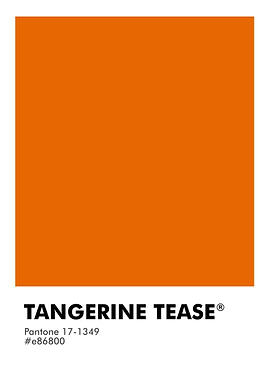 PANTONE TANGERINE TEASE
