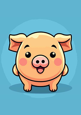 cute pig animal