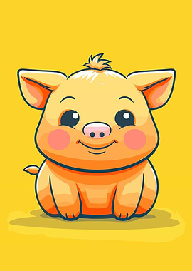 cute pig animal