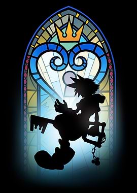 Window Stained Glass Heart