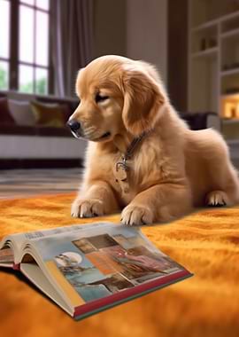 Whimsical Reader Dog