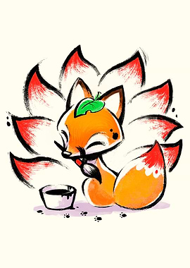 Kitsune Cute Japanese Fox