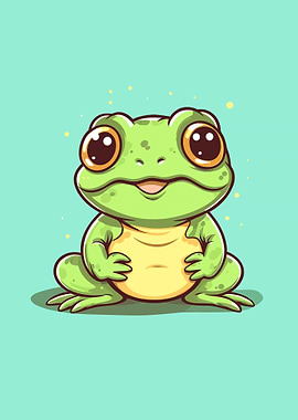 frog cute animal