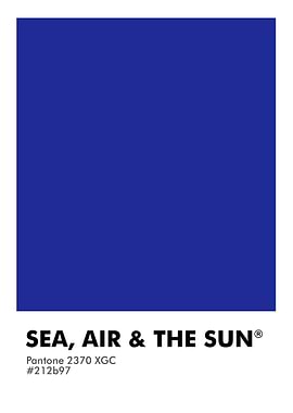 PANTONE SEA AIR THE SUN