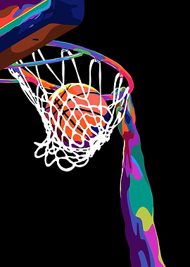 Basketball pop art