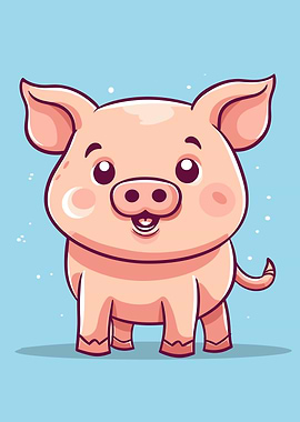 cute pig animal