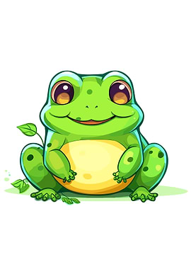 frog cute animal