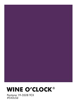 PANTONE WINE O CLOCK