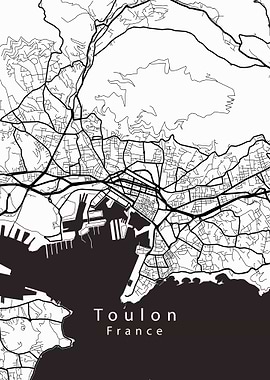 Toulon France City Map