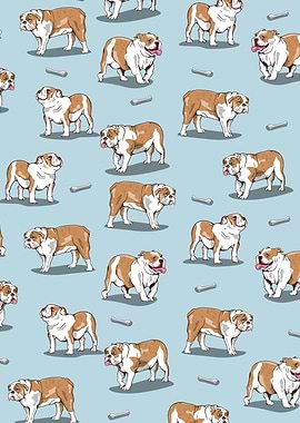 English Bulldog pattern