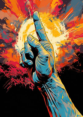 pop art rock and roll icon