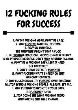 Quote 12 rules for success