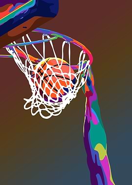 Basketball pop art