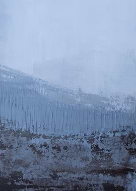 Blue brown landscape