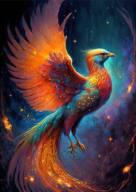 Mystical Phoenix Bird