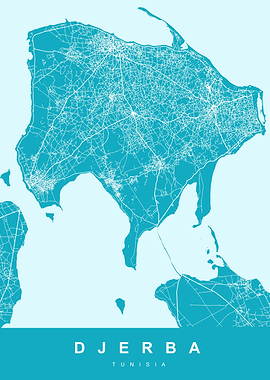 MAP DJERBA TUNISIA