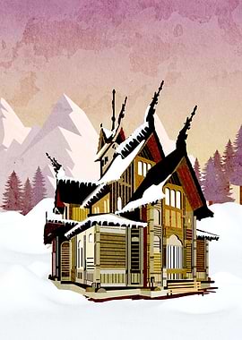 An ancient church in Norwa