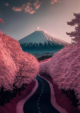 Cherry Blossom Japan Art