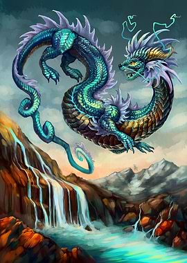 Water elemental dragon