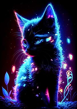 Neon Cat